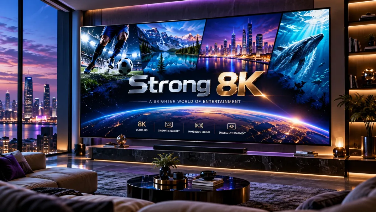 Strong 8K app running on an ultrawide monitor